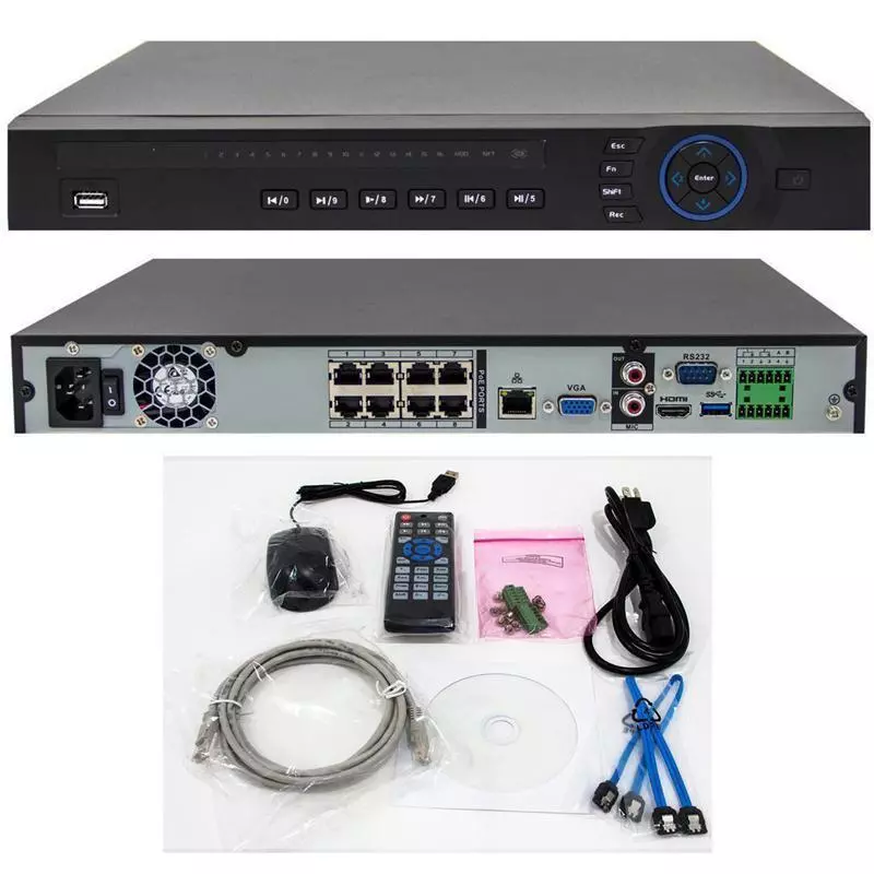 Dahua NVR 8CH NVR4208-8P-4KS2 8PoE 4K H.265 Lite Network Video Recorder No HDD (image for) Dahua NVR 8CH NVR4208-8P-4KS2 8PoE 4K H.265 Lite Network Video Recorder No HDD